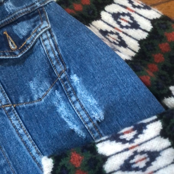 Free People Cypress Distressed Denim Jacket XS - Picture 3 of 10